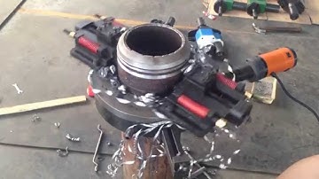 ISD-219 Elliptical Tube Orbit Pursuit Tool Post Cutting and Bevelling Machine