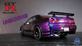 [Unboxing] - Nissan Skyline GT-R R34 Nismo Z-Tune 1:18 by AutoArt - [4K]