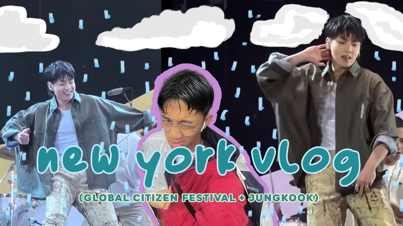 New York Vlog! | FIRST TIME! Global Citizen Festival Jungkook & Stray
