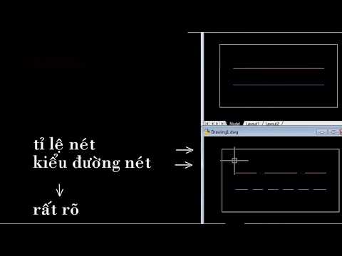 Cách chỉnh tỉ lệ nét bằng biến LTS trong AUTOCAD
