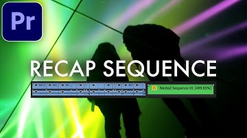 Adobe Premiere Pro CC: Speed Up Recap Sequence Effect (Fast Forward)