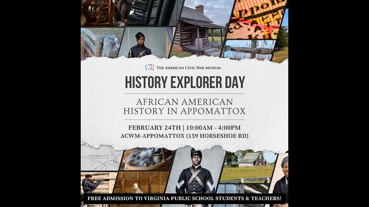 African American History in Appomattox Events for Equality Feb 2024 YouTube