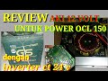 power OCL 150 watt dengan aki 12 volt