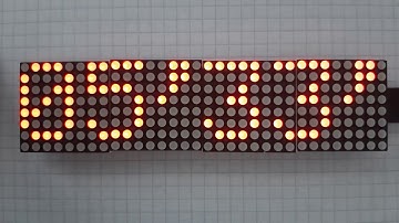 ESP32 and MAX7219 LED MATRIX Ardiono project clock and bus arrivals