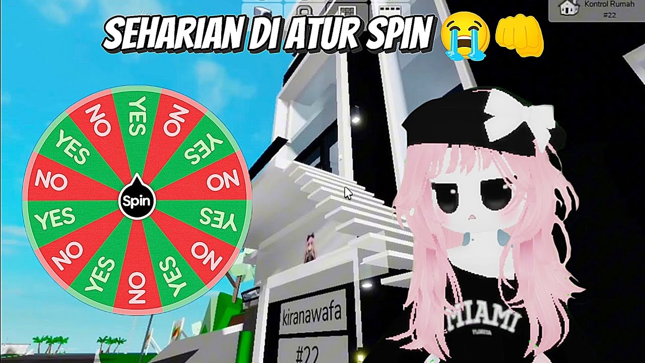 A day in my life🤷‍♀️🥰 sehari di atur spin 😭👊 || brookhaven rp 🏡 roblox ...