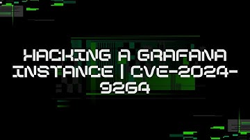 Hacking a Misconfigured Grafana Instance in a Simulated Enterprise Network | CVE-2024-9264