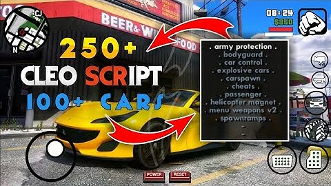 How To Install 250+ Cleo Script in GTA SA Android | 100+ Super Cars Pack In GTA SA Android 2020| 🔥