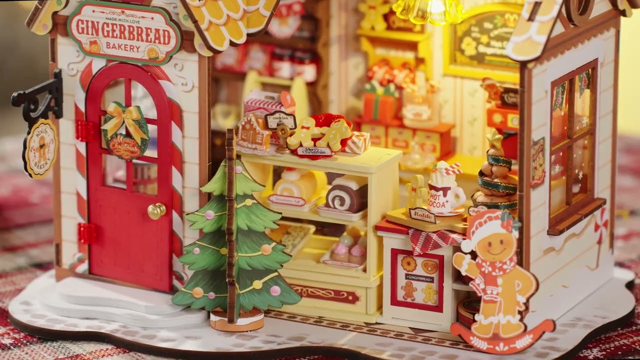 Rolife Gingerbread House DIY Miniature House DG176 | Robotime