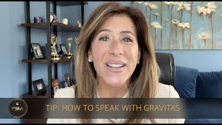 How to Speak with Gravitas Tip pt 1 Energy and Passion