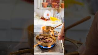 Cooking the world's smallest burger patty and crispy fries from scratch!