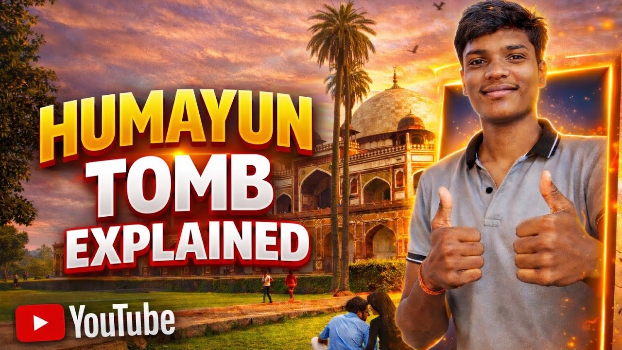 Famous Monument Humayun's Tomb Explained !! Humayun tomb ka tour!!