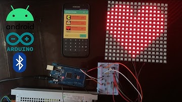 Arduino 16x16 WS2812B RGB Matrix LED + Android and Bluetooth | Afișare grafică cu matrice de LED-uri