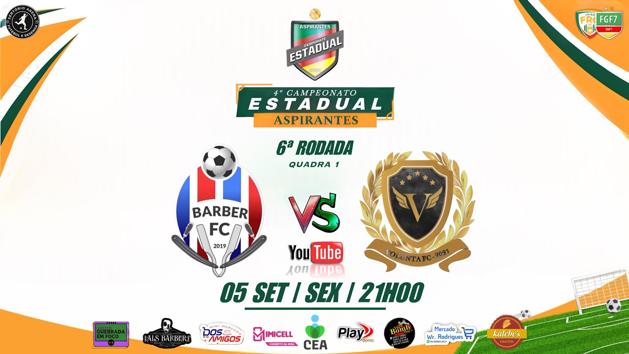 6ª RODADA ESTADUAL RS - Barber FC x Volunta FC