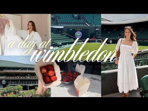 a day at wimbledon 🍓 strawberries, tennis whites & centre court