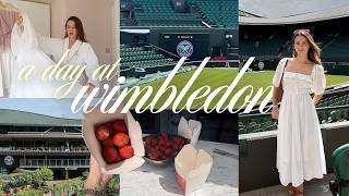 a day at wimbledon 🍓 strawberries, tennis whites & centre court