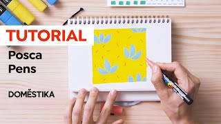 POSCA PEN Tutorial: HOW to USE a Posca Pen on your DRAWINGS | Polina Oshu | Domestika English