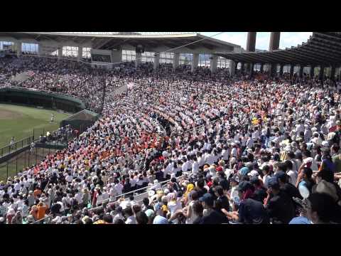 岐阜県大会決勝での斐太高校応援風景