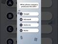 What📱phone company produced the 3310 #shorts #quiz #funfacts