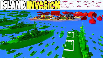 I built an Army Men D-DAY ISLAND Invasion of DEATH BEACH! - Attack on Toys