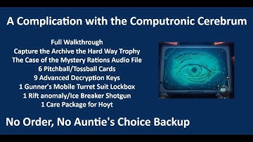 The Outer Worlds 2 69: No Backup - Complication w/ Computronic Cerebrum Most Collectibles