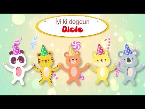 İyi ki Doğdun DİCLE - İsme Özel Çocuk Doğum Günü Şarkısı