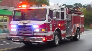 Burlington, CT Fire Department Engine 3 Leaving Tunxis 2026