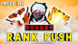 FF Live Rank Push | Grandmaster Push Live | Free Fire Live | Rodger Live