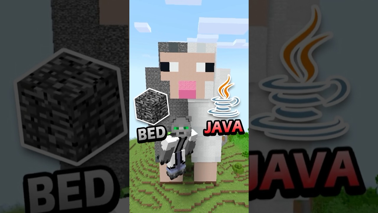 Ovejas JAVA VS BEDROCK #minecraft