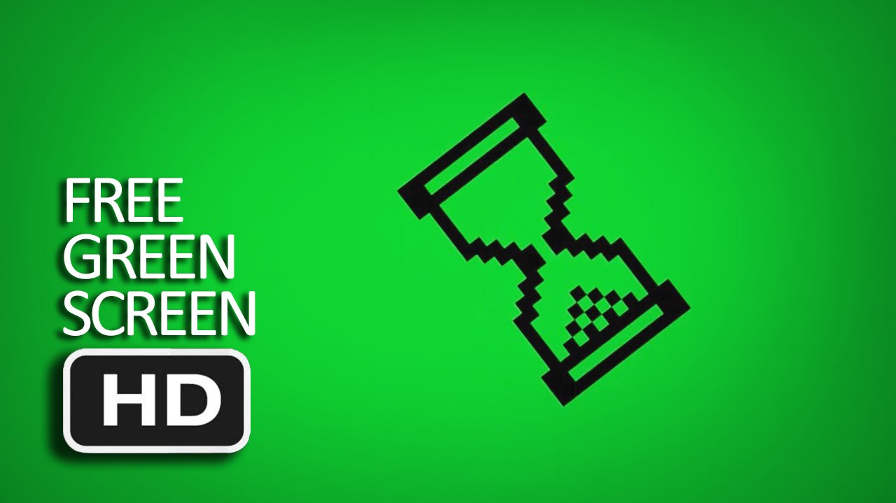 Free Green Screen - Classic Hourglass Loading (Preloader) - YouTube