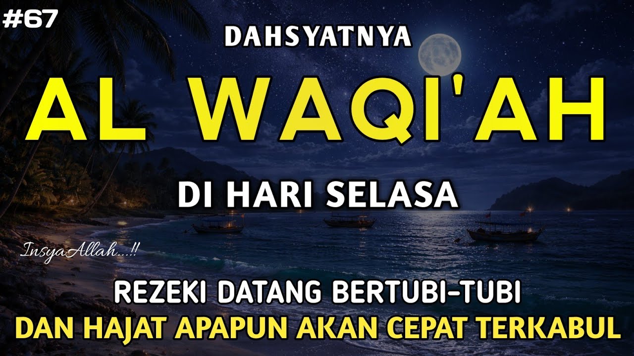 Surah Al Waqi'ah 7X,Semoga yang mendengarkan hutangnya lunas dan diberkahi hidupnya | Part 67