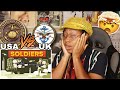 AMERICAN REACTS TO USA VS UK SOLDIERS- MILITARY COMPARISON| Favour