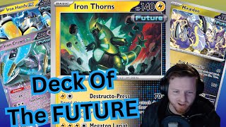 Do +350 Damage With Iron Thorns Destructo-Press!  | Pokémon | Temporal Forces | Pokémon TCG Live