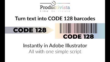 CODE 128 Barcode Generator Script for Illustrator