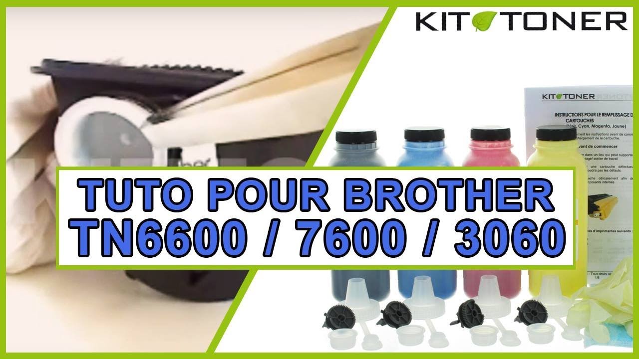 Recharge toner compatible pour Brother TN6600 TN7600 TN3060