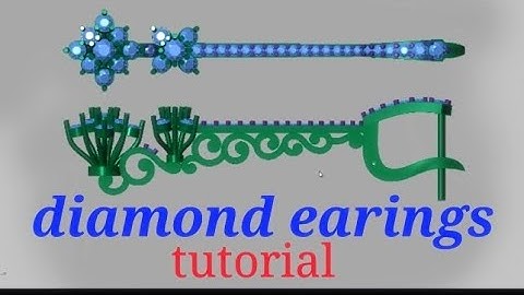 Matrix 9 how to make a gold diamond earrings full tutorial