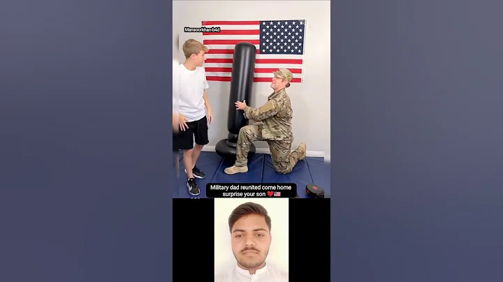 Military dad reunited come homesurprise your son❤️🇺🇸#respecta #respect #military #army #surprise