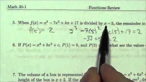 Math 30-1 Functions Review, Poly #5