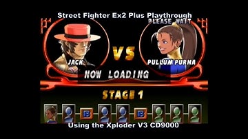 Street Fighter Ex2 Plus Jack Playthrough using the Xploder V3 CD9000 for Ps1 :D #Playstation #Sony