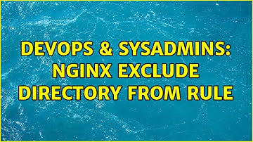 DevOps & SysAdmins: Nginx exclude directory from rule