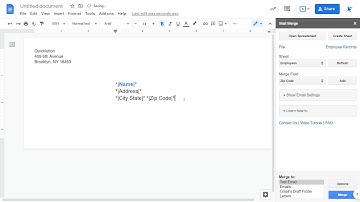 Mail Merge to Envelopes from Google Docs using Quicklution
