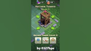 Upgrading Archer Tower (Builder Base) Level 1 to Max Level | 0327hps#0327hps#clashofclans#coc#shorts