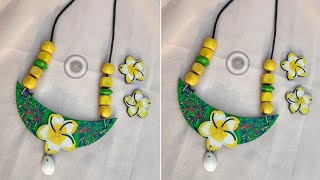 hand painted wooden jewellery set / kathgolap set /  কাঠগোলাপ সেট