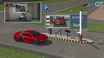 Dahua ANPR CCTV Barrier Entrance