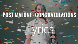 Post Malone \& Quavo - Congratulations lyrics video