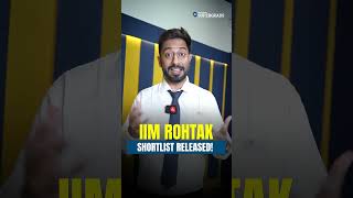 BIG UPDATE 🚨 IIM Rohtak IPM 2026 Results Out! Shortlist & City Preference 🎓 #shorts