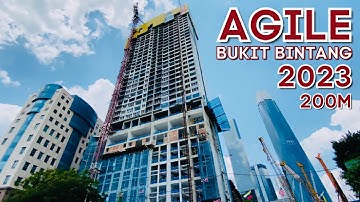 [4K Walk] Agile Bukit Bintang, same street with Pavilion Shopping Mall (Malaysia)