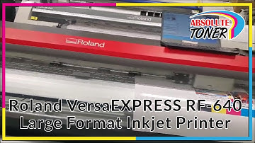 Roland VersaEXPRESS RF-640 Large Format Production Printer and Cutting Plotter Print Test