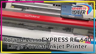 Roland VersaEXPRESS RF-640 Large Format Production Printer and Cutting Plotter Print Test