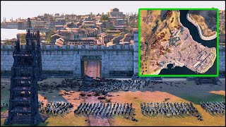 CITY OF CONSTANTINOPLE UNDER SIEGE! - 4v4 - Medieval Kingdoms Total War!