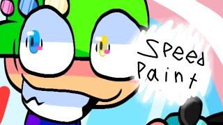 (FNF/DNB) Trans Polygons with Weapons | Speedpaint | Read Desc
